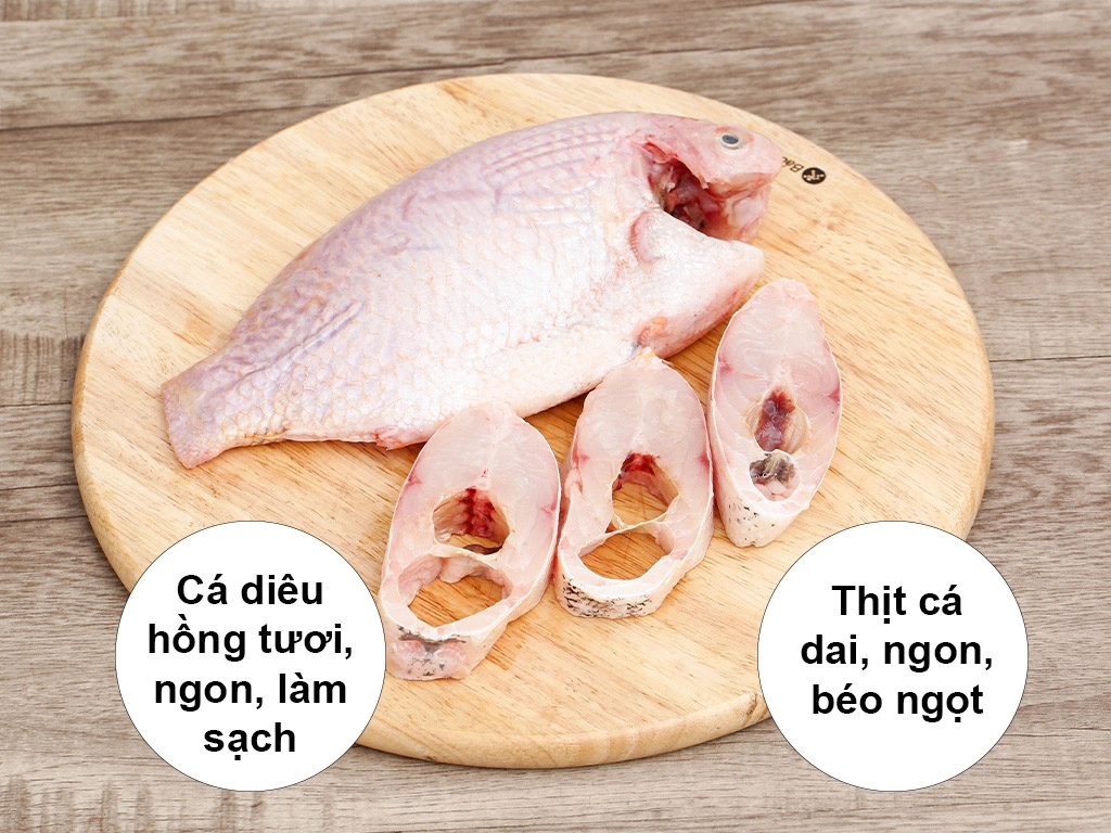 Cá diêu hồng làm sạch 300g - 450g/con