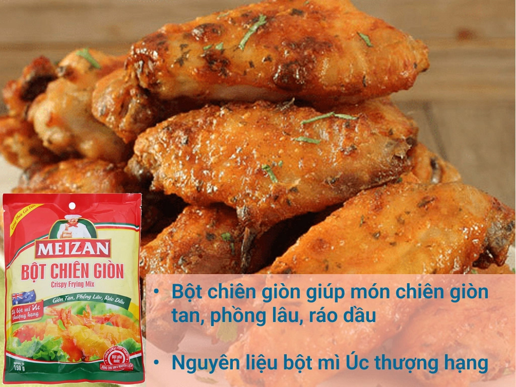 2 gói bột chiên giòn Meizan 150g