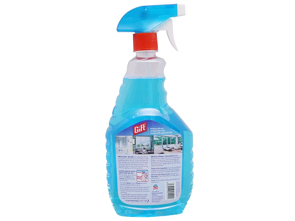 Nước lau kính Gift sắc biển tươi mát chai 800ml